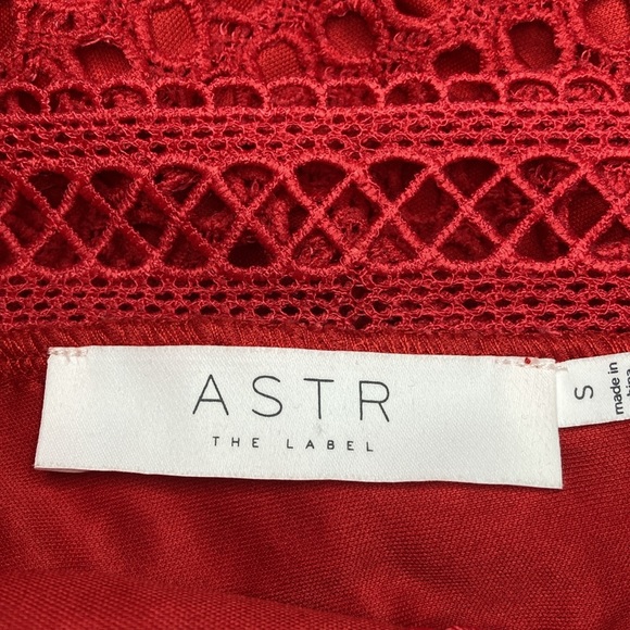 ASTR The Label Mesh Body-Con Red Dress NEW - Picture 10 of 12